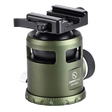 SunwayFoto EB-52EG EPIC Series Low-Profile Ball Head with SDC-50 Duo-Lever Clamp