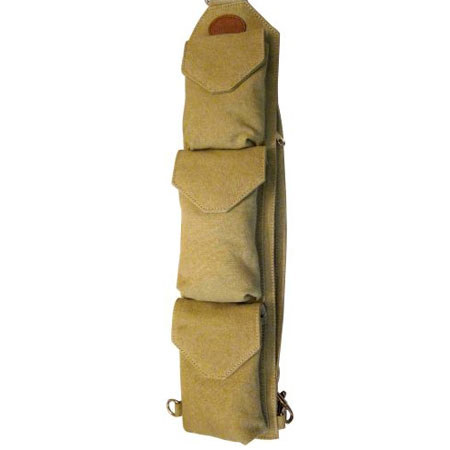 Sucaro Beige Canvas Freedom Strap with Magnetic Flaps