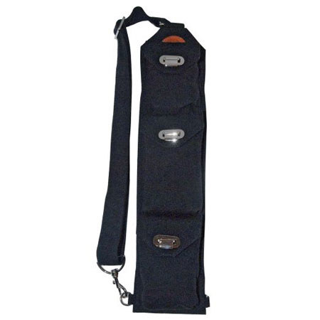 Sucaro Black Canvas Freedom Strap with Drop Lock Flaps