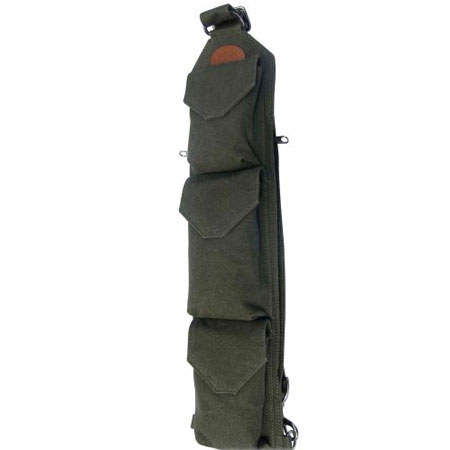 Sucaro Dark Green Canvas Strap with Magnetic Flaps