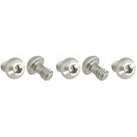 Sunwayfoto 1/4" QR Stainless Steel Hex/Flat Slot Screw for Tripod, 5 Pack