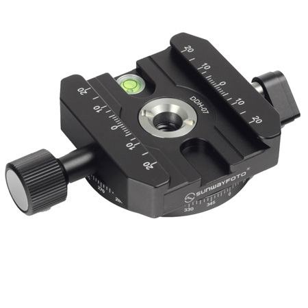 SunwayFoto DDH-07N Panoramic Panning Clamp, Jaw Length 58mm, Screw Hole UNC3/8", 44.09lbs Capacity