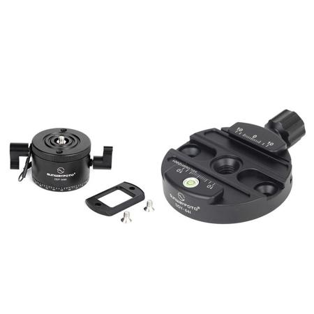 SunwayFoto Indexing Rotator and 64mm (2.51") Discal Clamp