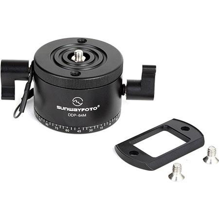 SunwayFoto Indexing Rotator and 64mm (2.51") Discal Clamp