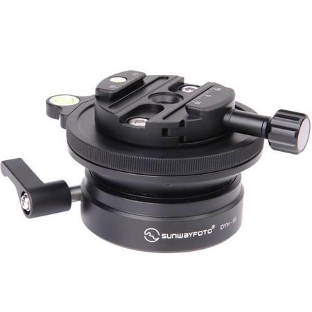 SunwayFoto DYH-90i Leveling Base with DDY-64iL Discal Clamp
