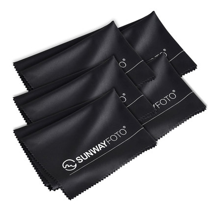 SunwayFoto Microfiber Cleaning Cloth, 5-Pack