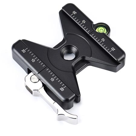 SunwayFoto SLC-60B Universal Arca Standard QR Clamp with Bubble Level