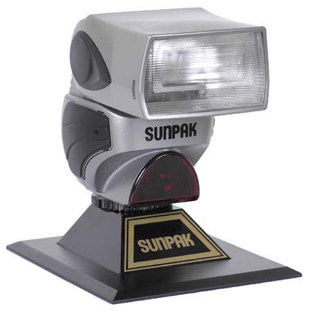 Sunpak PZ40X II Power Zoom Digital Flash f/Konica-Minolta TTL & ADI Maxxumi -SLV