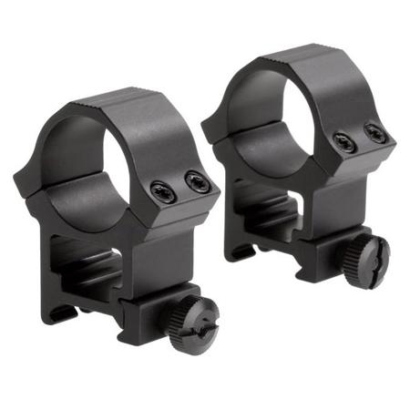 Sun Optics 1" Standard Dovetail Sport Ring, High, Pair, Satin Black