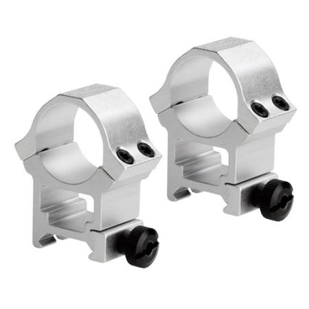 Sun Optics 1" Standard Dovetail Sport Ring, High, Pair, Stainless Steel