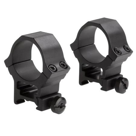 Sun Optics 30mm Sport Ring, High, Pair, Satin Black