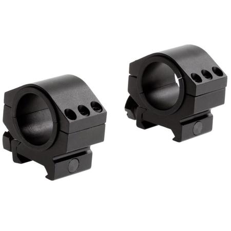 Sun Optics 30mm Medium Weaver Picatinny Ringset with 1" Inserts, Satin Black