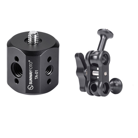 SunwayFoto TA-01 Tripod Mounting Socket Adapter and GA-02 Magic Arm Kit