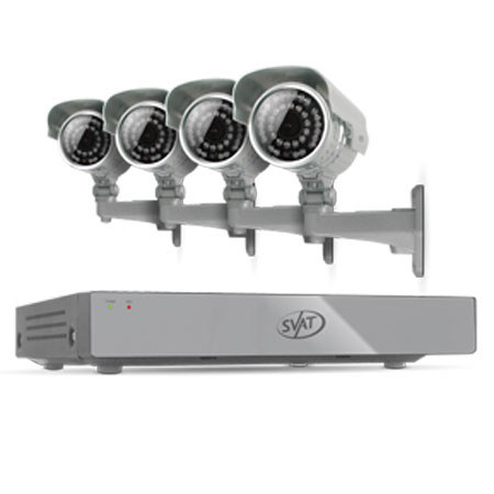 SVAT Electronics 4CH Smart Security DVR 4 Ultra Hi-Res Cameras