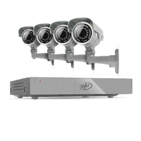 SVAT Electronics 8CH Smart Security DVR with 4 Ultra Hi-Res Security Cameras