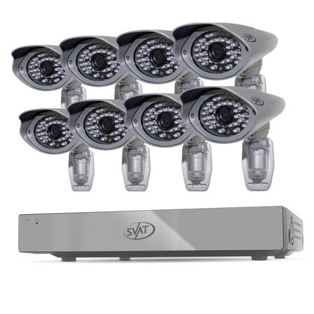 SVAT Electronics Pro 8CH H.264 1TB Security DVR with 8 Surveillance Cameras