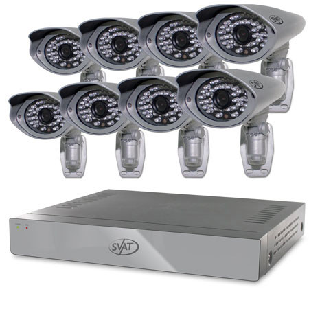 SVAT Electronics Pro 16CH H.264 1TB Smart Security DVR with 8 Outdoor Cameras