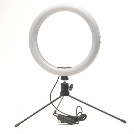 Smith-Victor 10" Tri-Color LED Ring Light Kit with Remote Shutter Release