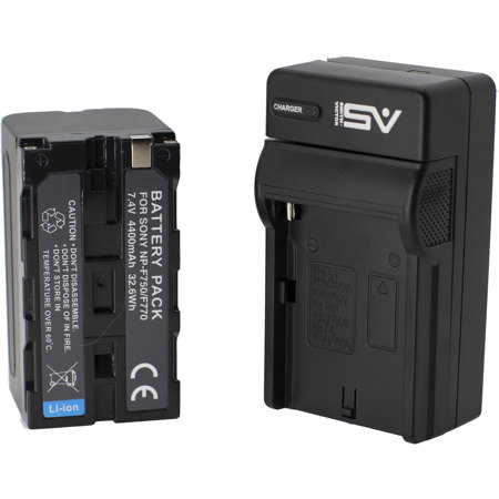 Smith-Victor NP-F750 7.4V 4400 mAh Lithium-Ion Battery and Single Charger