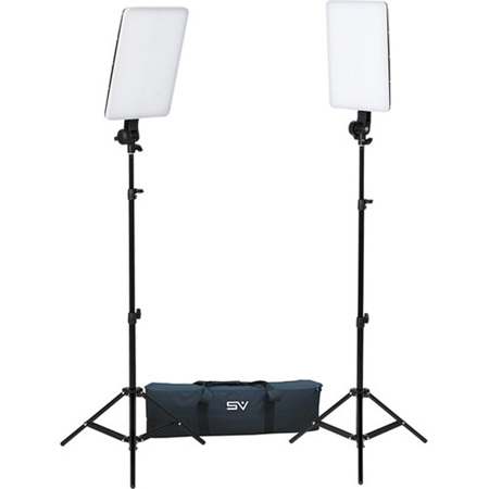 Smith-Victor 2x LED Slim Panel Bi-Color Kit with Battery