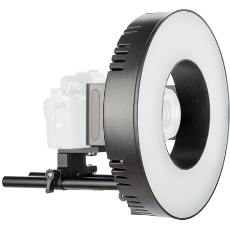 Smith-Victor Pro Series Orbit 10" Bi-Color On-Camera LED Ring Light with Adjustable Rail Mount & Battery Bundle