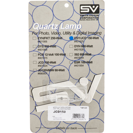 Smith Victor ESY/JCD 150W/120V 2-Pin Lamp Quartz for 410, 415 & SV840 Light Kits