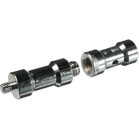 Smith-Victor 580 Steel Adapter with 1/4" and 3/8" Ends, 3" Long