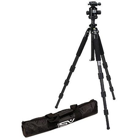 Smith-Victor CF-500 4-section Carbon Fiber Tripod with BH-8 BallHead - Black