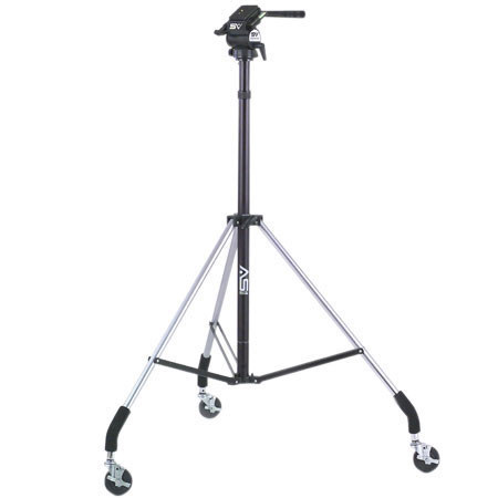 Smith-Victor Dollypod III Aluminum Wheeled Tripod with Titan Fuid Head