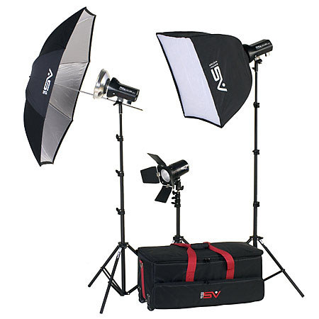 Smith-Victor FL270X, 3 Monolight Soft Flash Kit