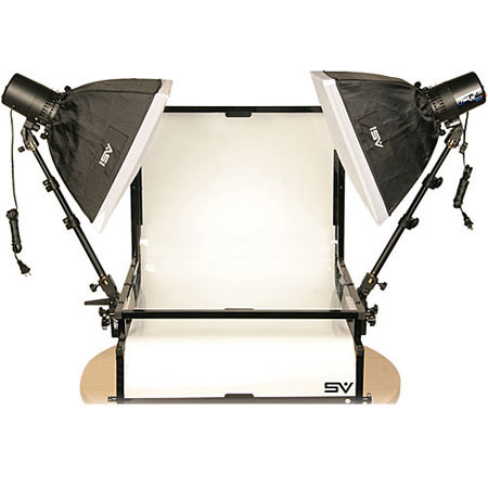 Smith-Victor TST-S3, 3 Light Strobe 330-Watt Second Shooting Table Kit #402076
