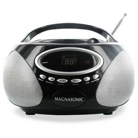 Magnasonic MAG-MA173K Portable Stereo CD Player Boombox