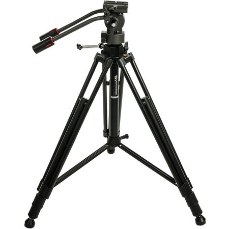 Smith-Victor Propod V Large 3-Section Aluminum Tripod with Pro-5 2-Way Head