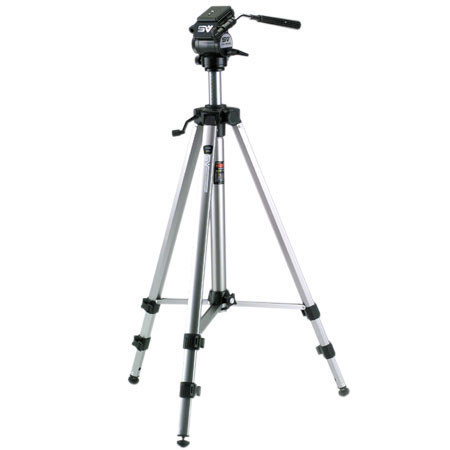 Smith-Victor 3000 Medium Duty 3-Section Aluminum Tripod with 2-Way Pan Head