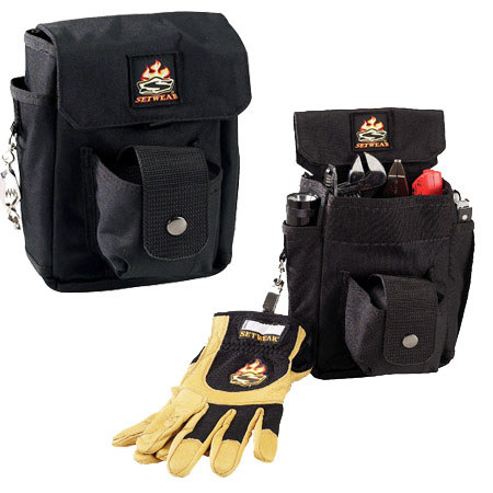 SetWear Combo Tool Pouch (7.5in h x 6.5in w) - Black