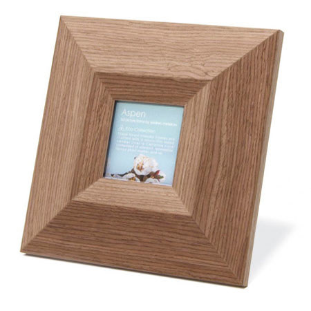 Swing Aspen Frame, Holds 1 3 x 3" Photo, Mid-Tone Brown