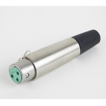 Switchcraft A Series 3-Pin XLR Female Cable Mount Connector, Package, Silver Pins / Nickel