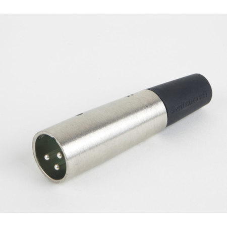 Switchcraft A Series 3-Pin XLR Male Cable Mount Connector, Package, Silver Pins / Nickel