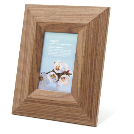 Swing Aspen Frame, Holds 1 4 x 6" Photo, Mid-Tone Brown
