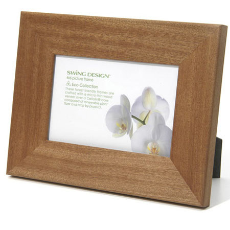 Swing Aden Frame, Holds 1 4 x 6" Photo, Mahogany