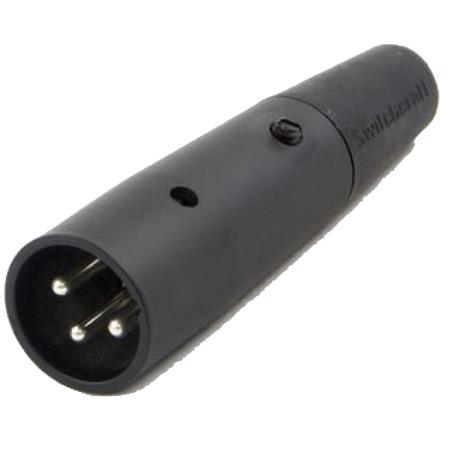 Switchcraft 7-Pin XLR Male Cable Mount Connector, Gold Pins / Black