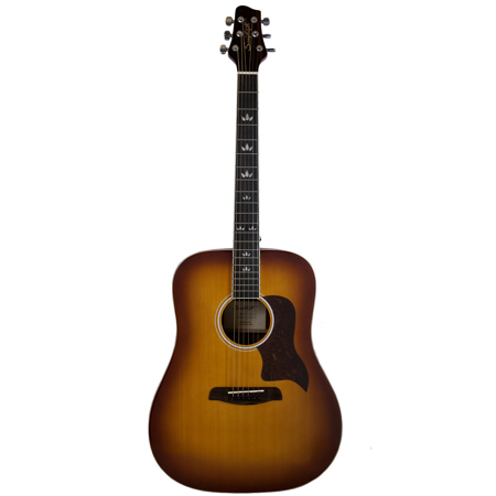 Sawtooth Modern Vintage Acoustic Guitar, Vintage Burst