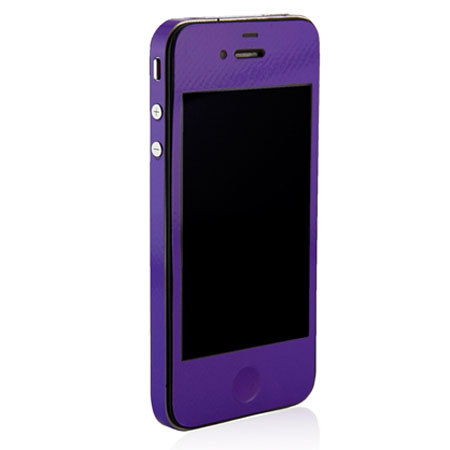 SlickWraps Color Collection Full Body Wrap for iPhone 4/4S, Purple
