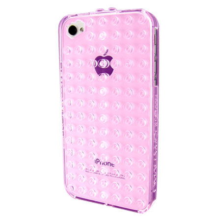 SmallWorks Brickcase for iPhone 4/4s, Translucent Pink
