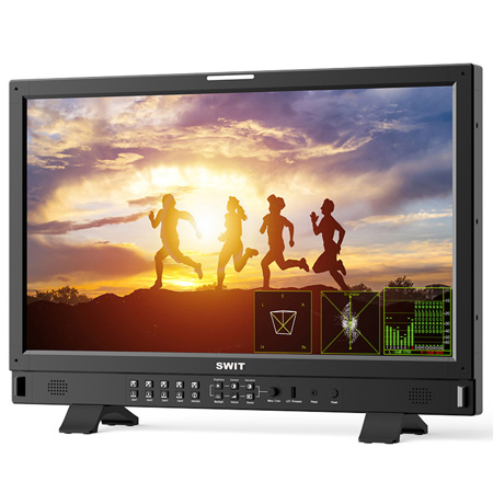 SWIT Electronics BM-H245 23.8" FHD Quad View QLED Production Monitor, V-Mount
