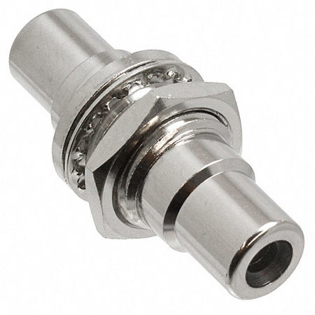 Switchcraft RCA Female to Screw Style Rear Mount Feedthru Jack, Nickel / Green