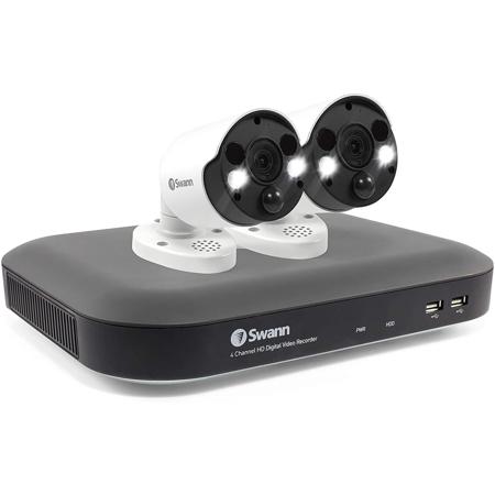 Swann 4-Ch 4K UHD 1TB Security System with 2 Thermal Sensing Spotlight Cameras