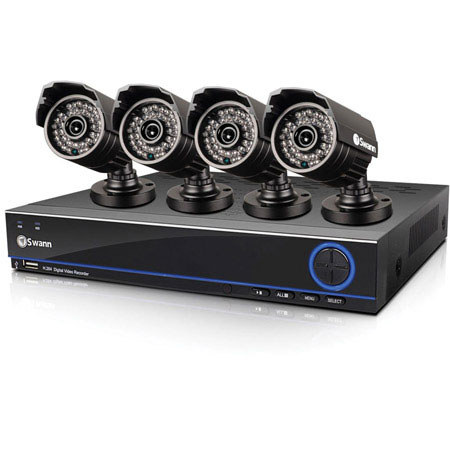 Swann DVR8-3200 8-Channel 960H Digital Video Recorder with 4 PRO-642 Cameras