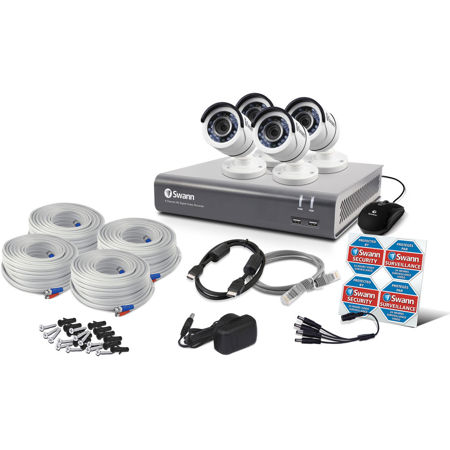Swann 8 Channel Full HD DVR with 1TB HDD and 4x 1080p PRO-T853 Bullet Cameras