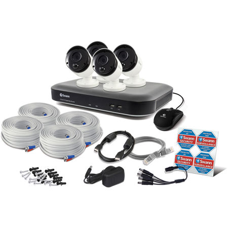 Swann Pro Series 8 Channel 5MP Super HD DVR with 2TB HDD & 4x 5MP Bullet Cameras